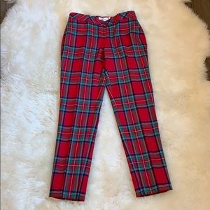 NWT Vineyard Vines Plaid Holiday Pants - Size 0